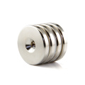 N52 strong power neodymium ndfeb round magnet nickel coated